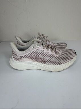Hoka One One Solimar Running Shoes Sneakers Women Size 7B Pink Knit Textile